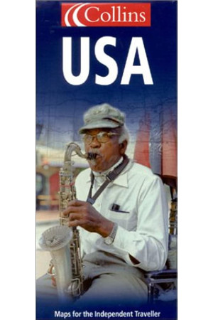 Collins. Map of USA* - Pasaulio pažinimas | Litterula