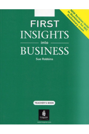 New First Insights into Business TB* - Kitos mokymo priemonės | Litterula
