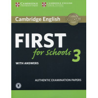 B2 First for Schools 3 Book + Key, Resource Bank & Audio Online*