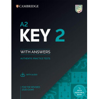 A2 Key 2 Authentic Practice Tests Book + Key & Audio Online
