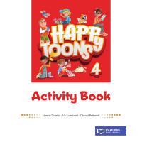 Happy Toons 4 Activity Book + DigiBooks App & Online Practice (pratybos)