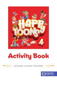 Happy Toons 4 Activity Book + DigiBooks App & Online Practice (pratybos)