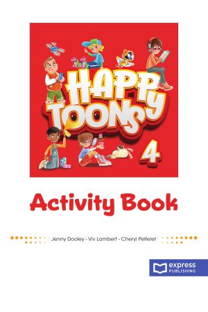 Happy Toons 4 Activity Book + DigiBooks App & Online Practice (pratybos)