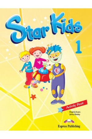 Star Kids 1 Activity Book + Downloadable ieBook & Alphabet (pratybos)