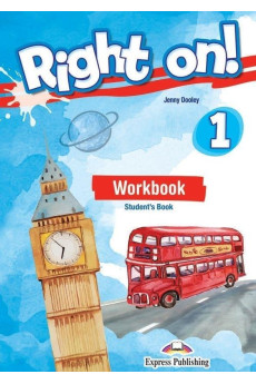Right On! 1 Workbook Student's + Downloadable ieBook & DigiBooks App (pratybos)
