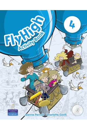 Fly High 4 Activity Book + CD-ROM (pratybos) - Fly High | Litterula