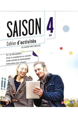 Saison 4 B2 Cahier d Activites + CD (pratybos) - Saison | Litterula