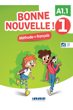 Bonne Nouvelle! 1 A1.1 Livre + Didier App (vadovėlis)