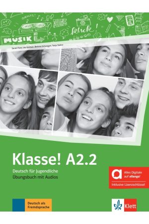 Klasse! A2.2 Ubungsbuch + Audios mit Lizenzschlussel (pratybos)