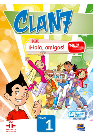 Clan 7 con iHola, Amigos! 1 Libro del Alumno (vadovėlis)
