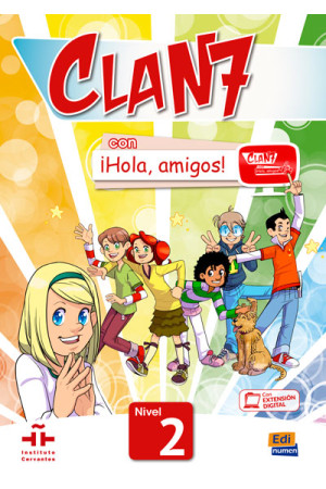 Clan 7 con iHola, Amigos! 2 Libro del Alumno (vadovėlis)