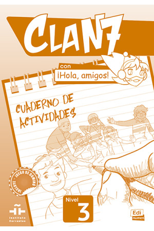 Clan 7 con iHola, Amigos! 3 Cuaderno de Actividades (pratybos)