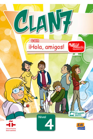 Clan 7 con iHola, Amigos! 4 Libro del Alumno (vadovėlis)