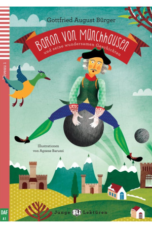 Junge A1: Baron von Munchhausen und... Buch + Audio Files - A0-A1 (5kl.) | Litterula