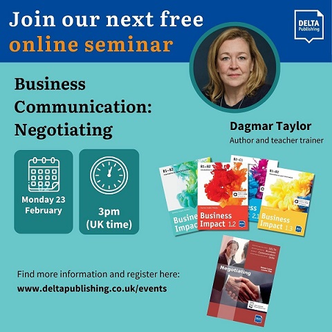 DELTA Publishing leidyklos seminaras anglų kalbos mokytojams